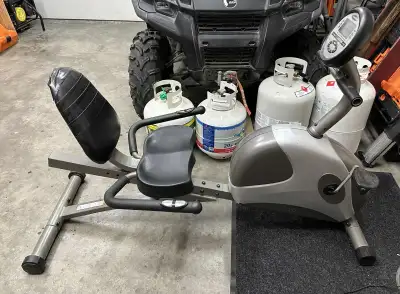 Reclining exercise bike in good working condition, View more