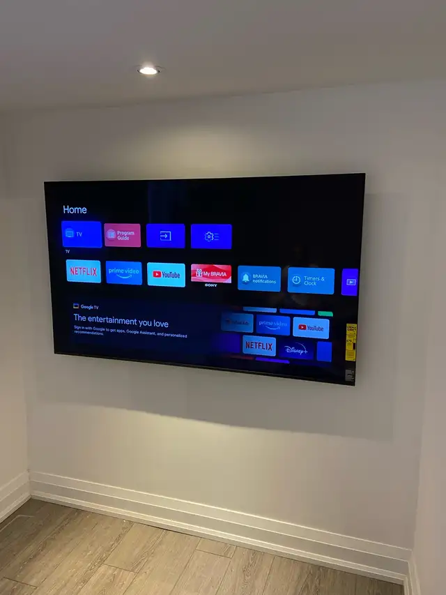 Professional TV wall mount installation service - from $4962863253472770122