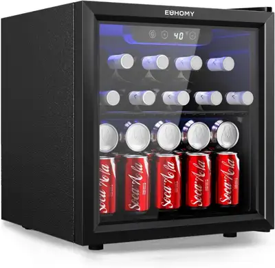 This beverage refrigerator adopts high-performance R600a compressor, the advanced refrigeration proc...