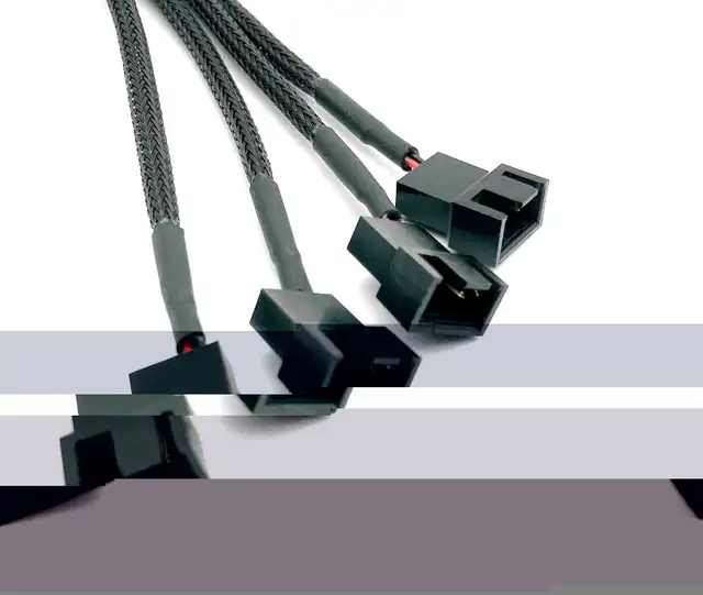 4-pin Molex to 4 x 3/4-pin 12V PC case Fan Adapter Cable for PC in Cables & Connectors in City of Toronto - Image 3