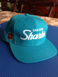 Vintage 90's Sports Specialties Baseball Hat ~ San Jose Sharks