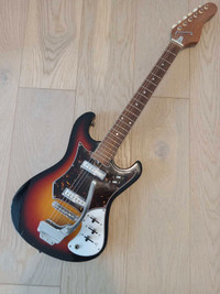 Teisco Sunburst 1970's Vintage Electric Guitar 