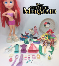 DISNEY LITTLE MERMAID DOLL AND FIGURE COLLECTION LOT