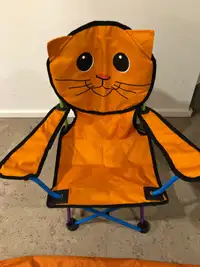 Kitty Cat Outdoor Folding Chair for Kids