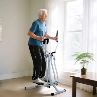 Upright Elliptical Trainer, Air Walker Exercise Machine with LCD, View more