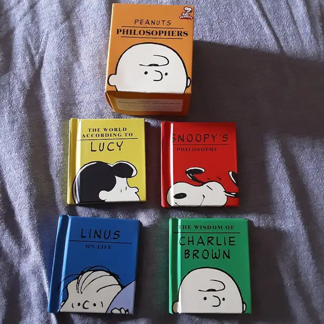 2010 Peanuts Philosophers 4 Book Hardcover Set, first print mini in Comics & Graphic Novels in Calgary - Image 2