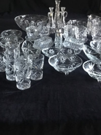 Verre taillée Vaisselle verrerie l’ensemble