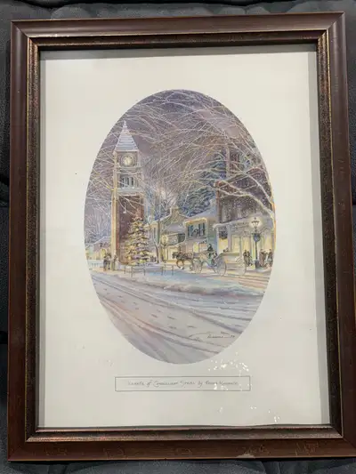 Framed Trisha Romance print -Vignette of Candlelight Stroll, View more