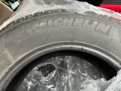 Two used Michelin winter tires for 17” rims. Rims not included. Not sure how many km they have on th...