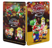 Super Mario Nintendo Switch Steelbook Happy Holidays 2021
