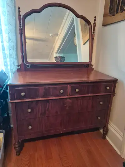 Vintage Buffet / Dresser with Tilting Mirror, View more