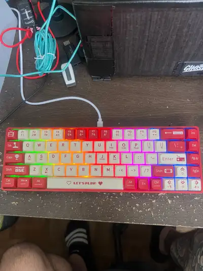 RGB Mechanical Keyboard Red Switches and mouse, View more