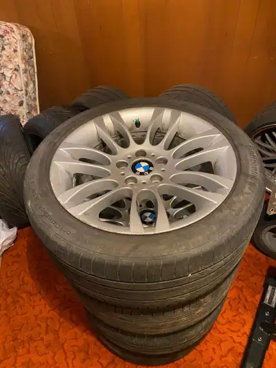 RARE RIMS from a diesel bmw Asking $850 Original BMW staggered rims with tires in good shape From 3...