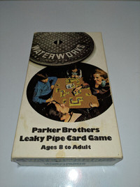 Waterworks Parker Brothers Leaky Pipe Card Game 1972 Complete
