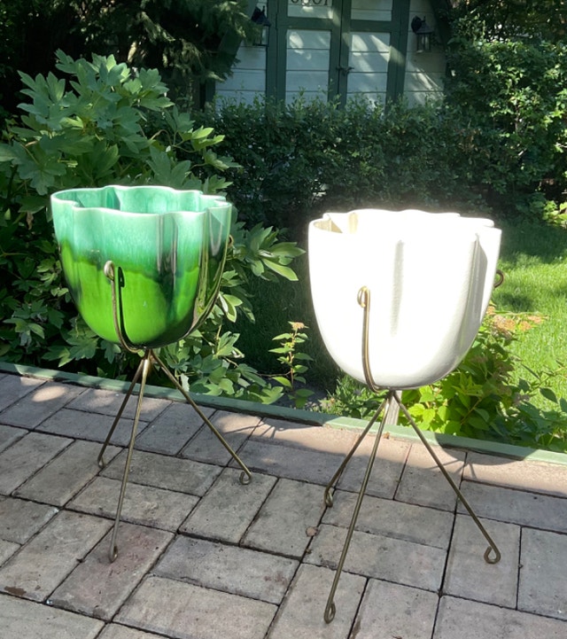 Vintage Hull Pottery 1950 Mid Century Planter Planters Urns Mint Arts