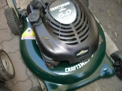 Gas Lawnmower with rear bag, View more