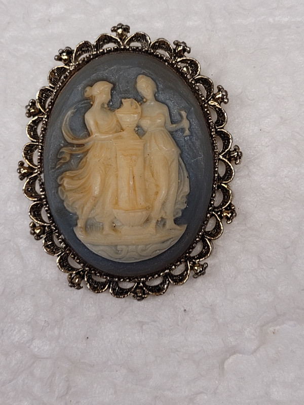 Vintage Gerrys Two Graces Cameo Pendant/Brooch in Jewellery & Watches in Dartmouth