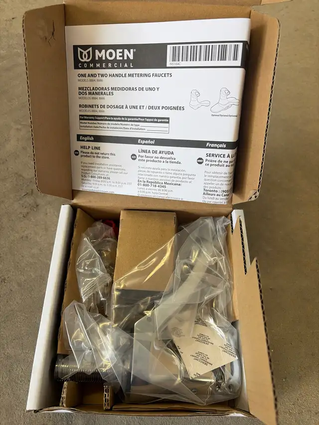 2 robinets doseur Moen 8884 M-Press chromés in Plumbing, Sinks, Toilets & Showers in Longueuil / South Shore - Image 3