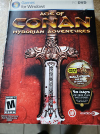 AGE OF CONAN HYBORIAN ADVENTURES . VINTAGE PC GAME WINDOWS