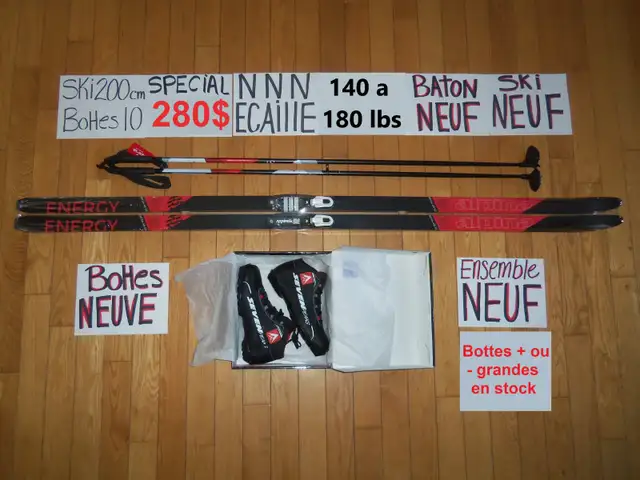 Ensembles kits de ski de fond écaille ENSEMBLES NEUF in Ski in Drummondville - Image 7