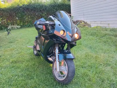 Pull start works and electric start works.Lights work everything is in working order. No issues $650...