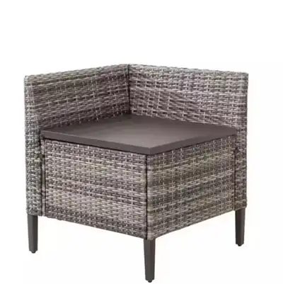 NEW- Hampton Bay-Indoor / outdoor side table with concealed stor, View more
