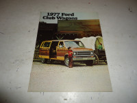 1977 Ford  Econoline Club Wagon Sales Brochure. NOS. Can mail.