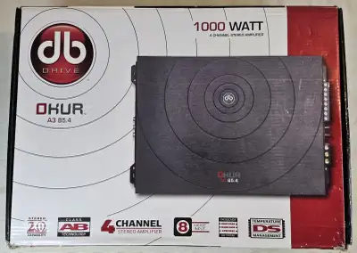 DB Drive OKUR A3 85.4 4 Channel Car Audio Amplifier, View more