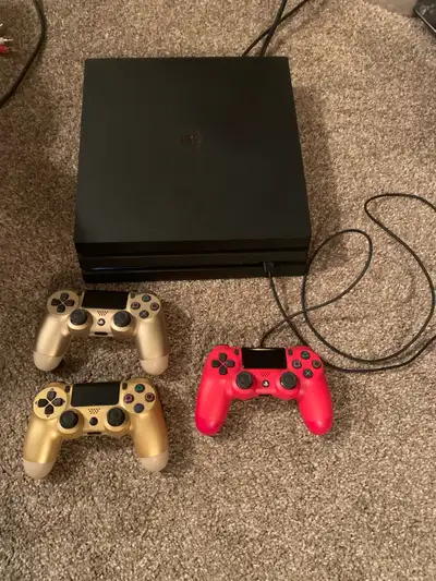 PS4 Pro 1TB w/ 3 Controllers, View more