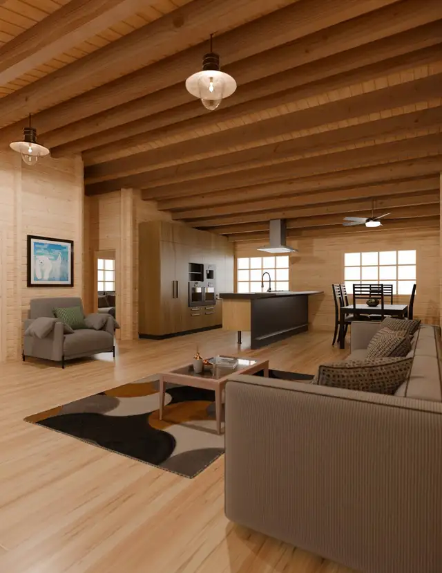 Log Home Kit – Winchester 4 Bed / 2 Bath – Free Shipping in Other in Edmundston - Image 6