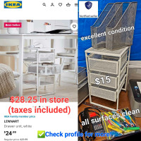 Must Go! IKEA LENNART, Drawer Unit, White (mint)