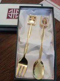 Stunning Mini Japanese Fork and Spoon set!