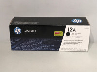 HP Laserjet 12A Authentic Black Ink Print Printer Cartridge New