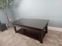 Beautiful  espresso coffee table and end table set