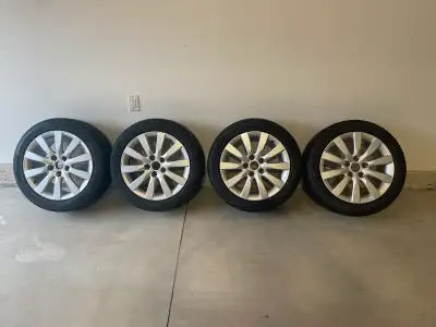 Rims and tires from an 2011 Audi A4 with Pirelli P Zero 245/45 R17 tires. Rims are in good shape wit...