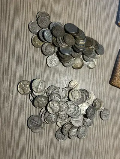 USA Silver Dimes MELT VALUE, View more