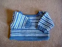 Hand knitted sweater newborn