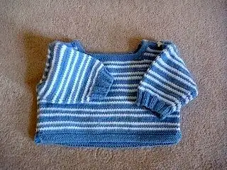 Hand knitted sweater newborn, View more
