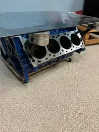 Ford engine table man cave