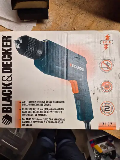 Black and Decker drill new in box, View more