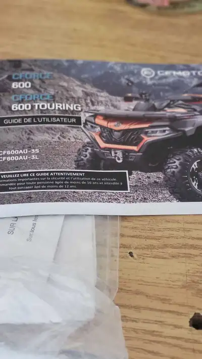 Has winch, horn, blinkers, brush guards, tow package, trunk. Low hrs and kms. Hasn't had 2nd oil cha...