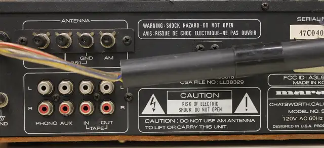 Vintage Marantz SR 225 Stereo Receiver in Stereo Systems & Home Theatre in St. Catharines - Image 4