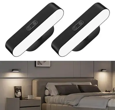 Wall Lights, Wireless Battery Operated Wall Sconces for Bedroom,, View more