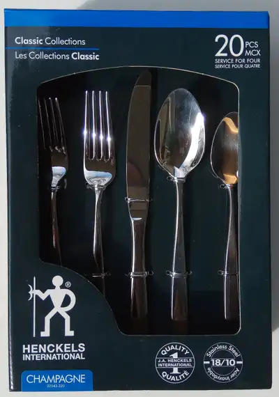 HENCKELS 20-Piece Flatware Set – Brand New, View more