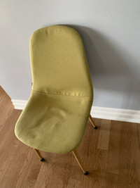 Nordic style chairs (4 green fabric chairs)