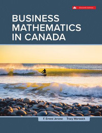 Business Mathematics In Canada 11E Jerome 9781264865581