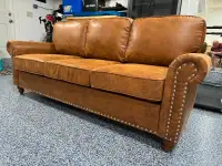 Brand New MINT CONDITION Aadham 80.21'' Cognac Upolstery SOFA!!