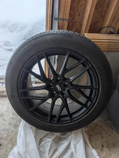 19" summer tires with rims (all 4 available, in storage.) Excellent condition. Touren Wheels TR91 in...