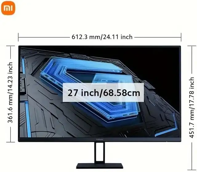 Xiaomi G27i Gaming Monitor, 27-inch Fast IPS, 1ms, 165Hz, Brand New64744750172418122