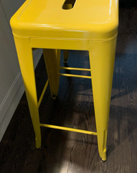 Industrial Bar stools - Yellow